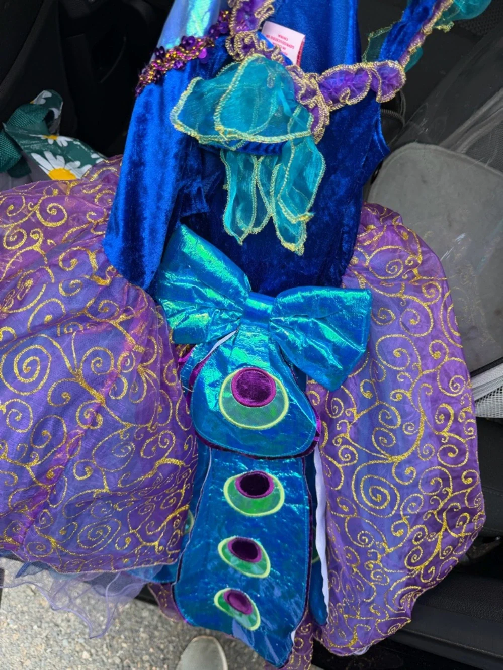 Fairy Dust Peacock Kids Dress Up Costume Dress Only